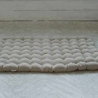 Linen Floor cushion with Buckwheat hulls Meditation zabuton/ for Yoga studio/ Massage Orthopedic pillow