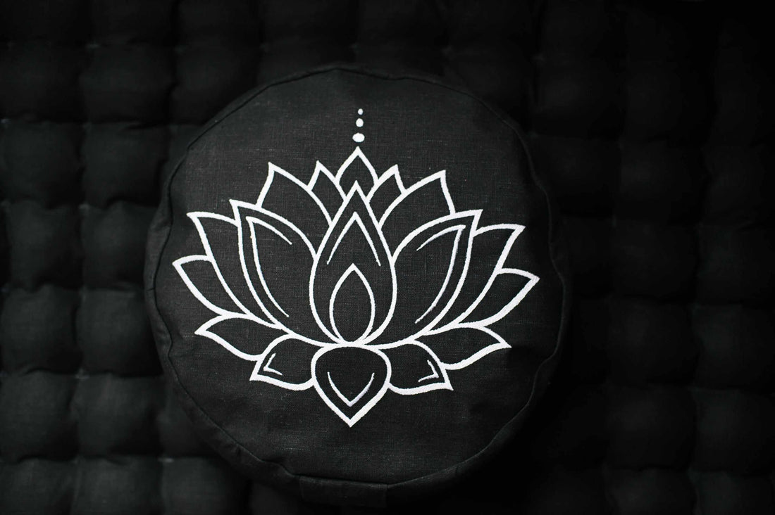 Meditation Set flower Zafu & Zabuton with Buckwheat hulls Meditation –  HempOrganicLife
