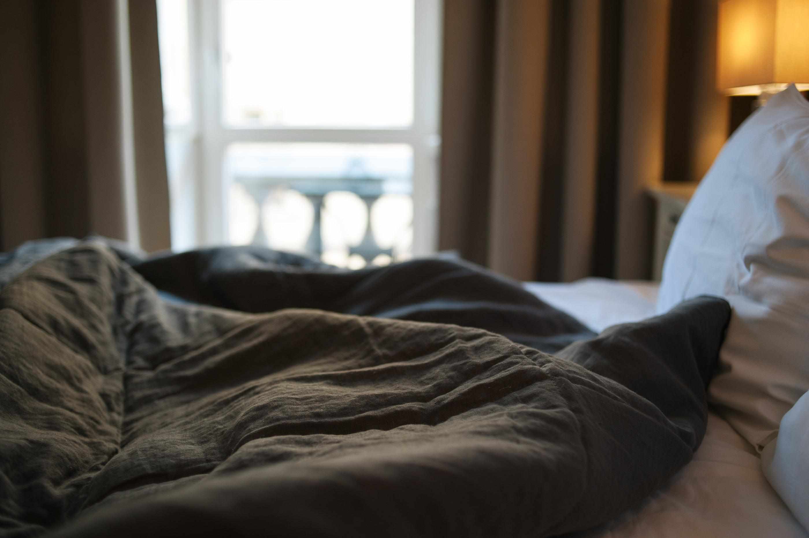 Natural Hemp Linen Blanket "Earth" quilt - linen organic fabric + filler organic Hemp fiber