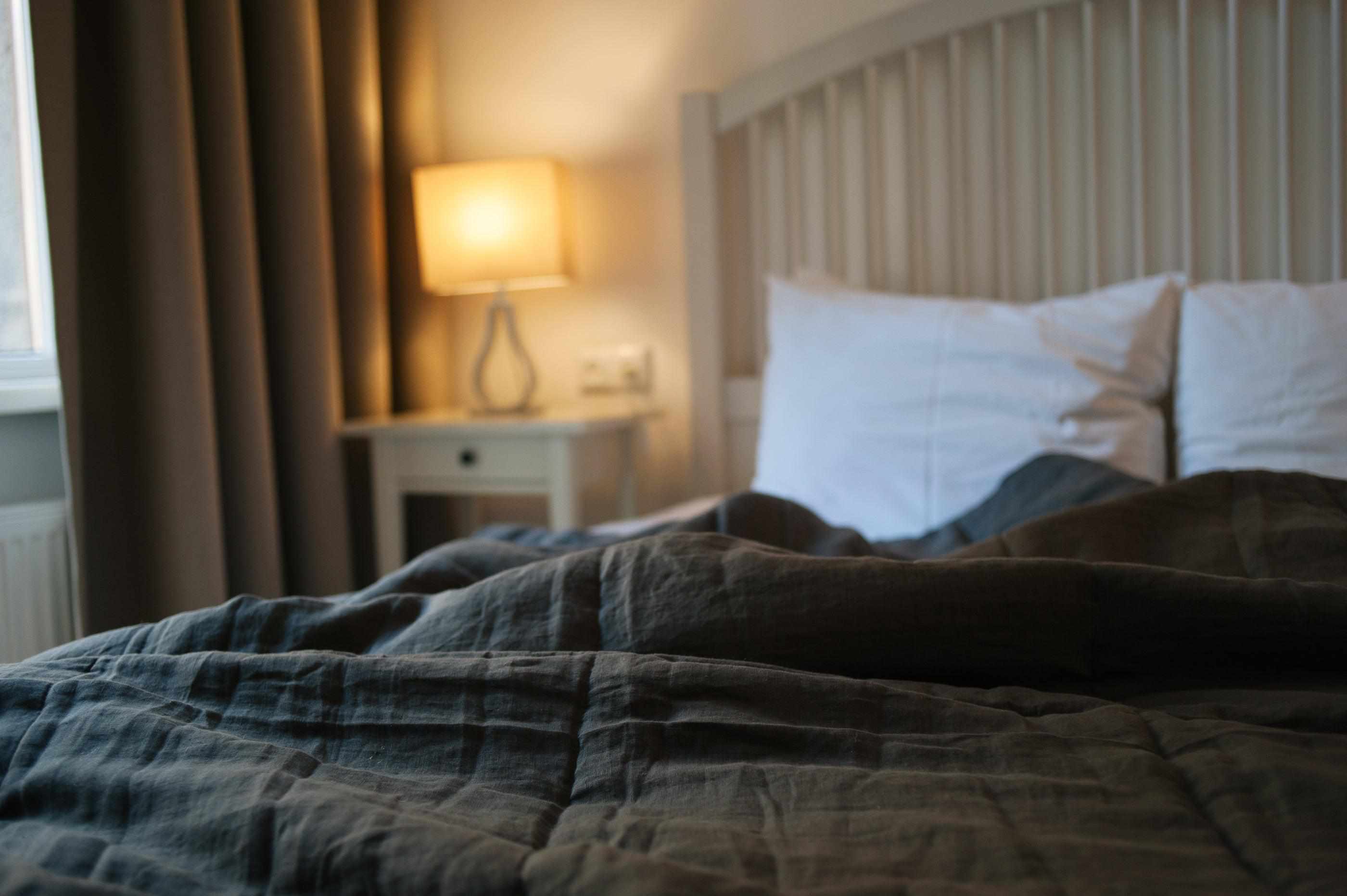 Natural Hemp Linen Blanket "Earth" quilt - linen organic fabric + filler organic Hemp fiber