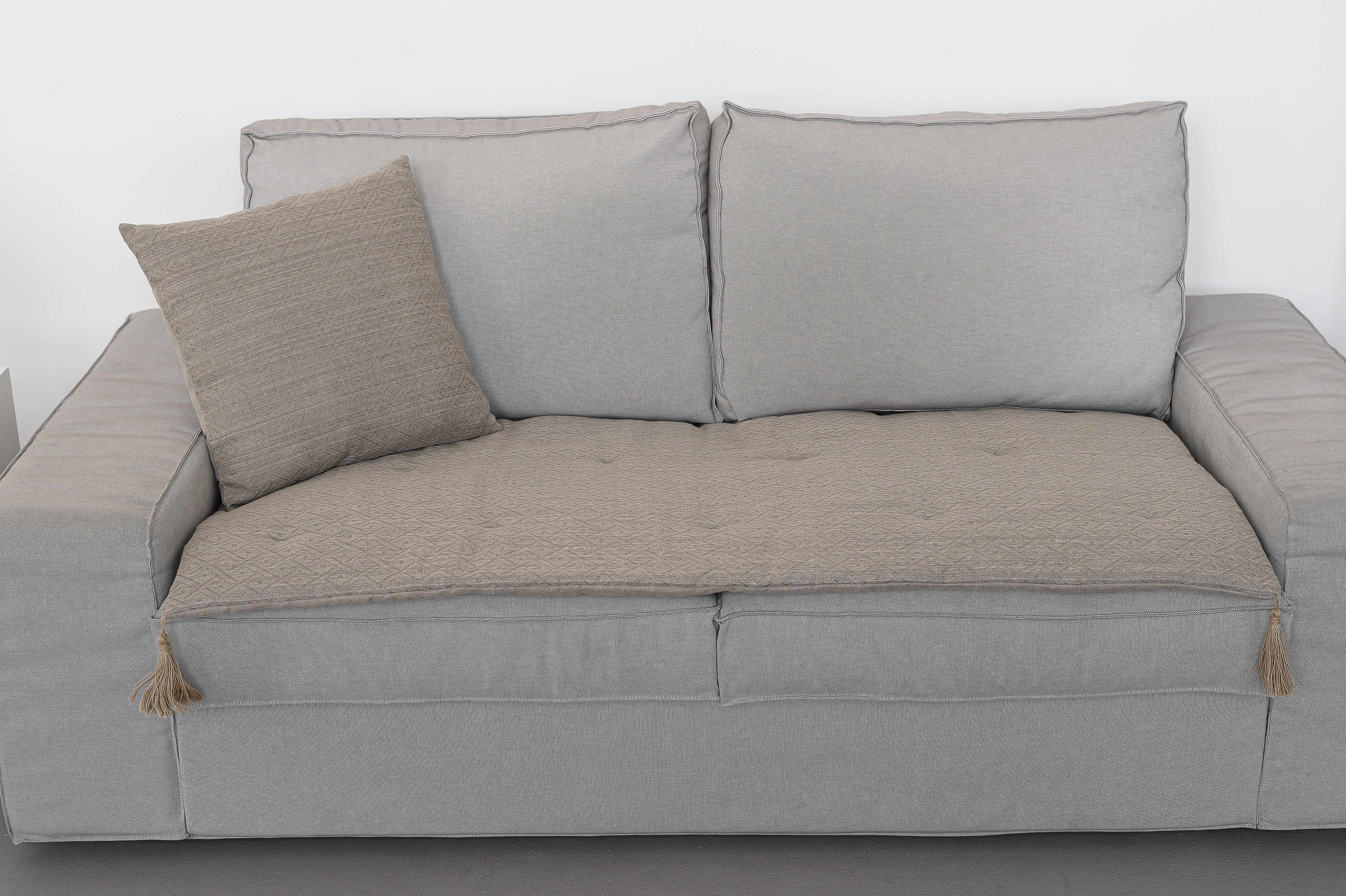 Hemp Linen Sofa Protector Covers for Dogs Cats Machine Washable Furniture Protectors Sofa & Couch Slipcovers Custom made sizes Sofa Topper