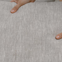 HEMP pet bed in natural non-dyed gray linen fabric filled organic HEMP Fiber - mat carpet - house for cats organic