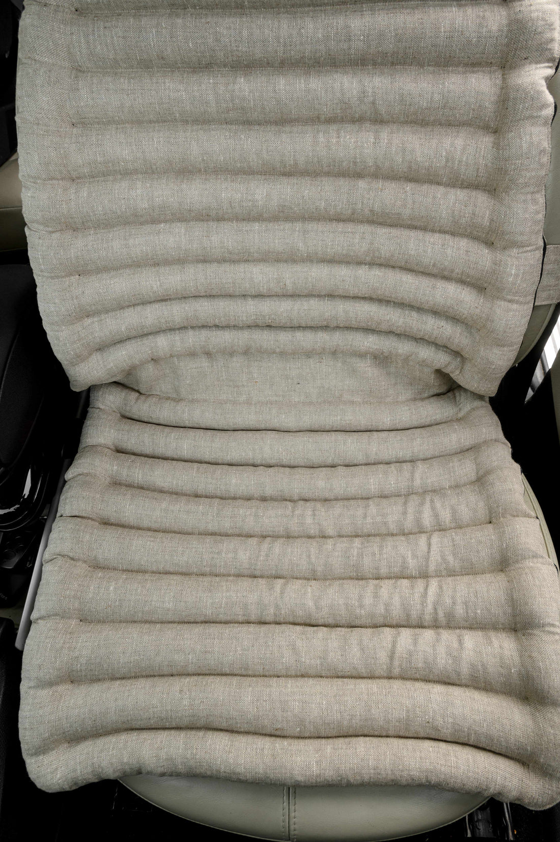 Linen Car Seat Cover Filled Organic Buckwheat Hulls in Linen 100% Fabric  Massage Seat Cover Buckwheat Organic Eco-friendly Seat Hand Made 